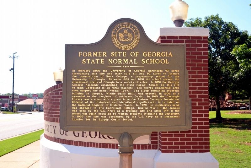 Former Site of Georgia State Normal School Marker image. Click for full size.
