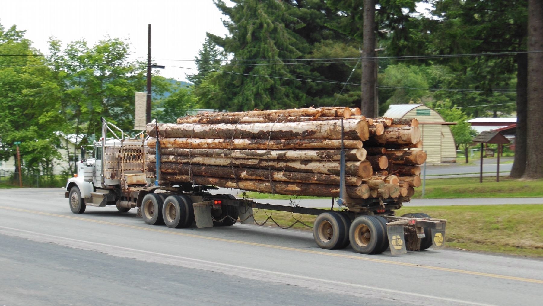 Logging Truck Passing by Marker image. Click for full size.