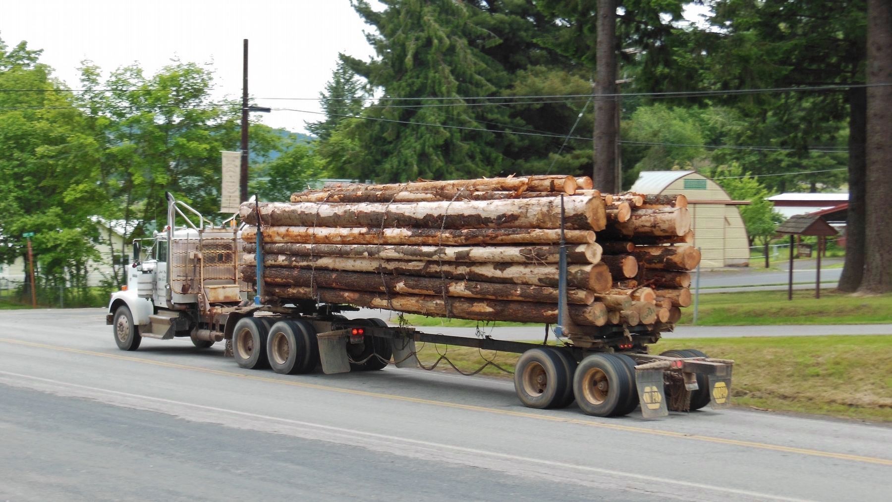 Logging trucks still use John Mullan's Road today image. Click for full size.
