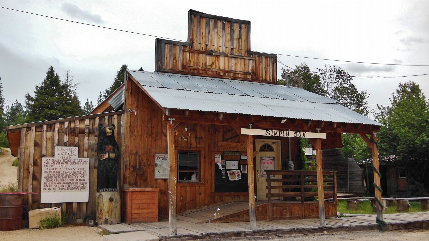 George Kettler's Blacksmith Shop. Click for full size. George Kettler's Blacksmith Shop image. Click for full size.