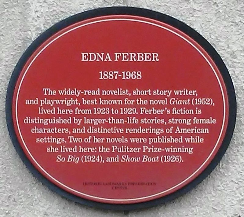 Edna Ferber Marker image. Click for full size.