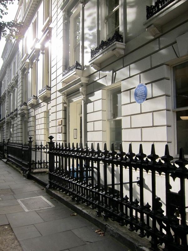 Sir Hans Sloane Marker - Wide View image. Click for full size.