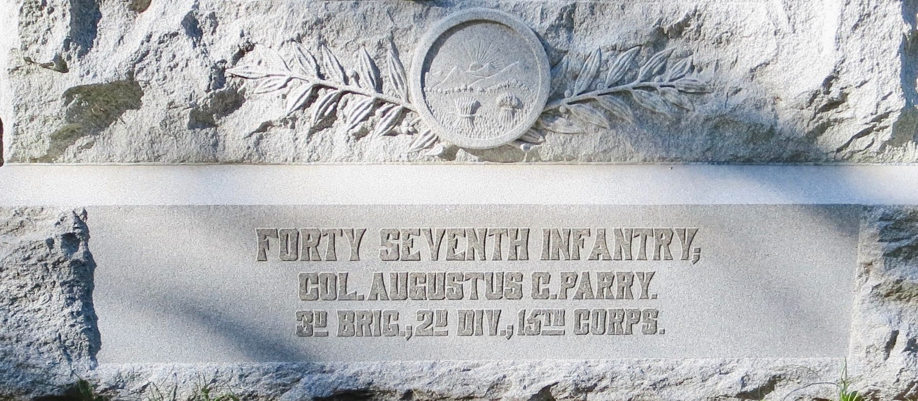 47th Ohio Infantry Regimental Monument. Click for full size. 47th Ohio Infantry Regimental Monument image. Click for full size.