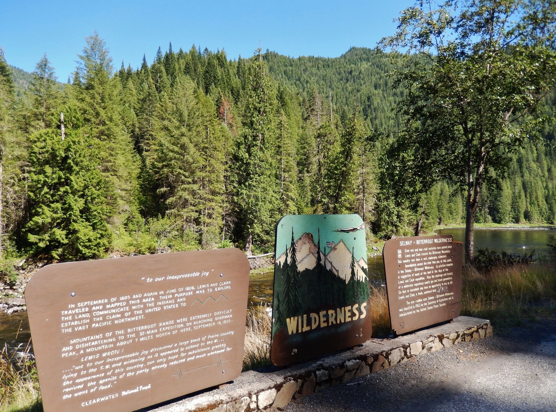 "to our inexpressable joy" Marker (<i>wide view showing adjacent marker</i>). Click for full size. "to our inexpressable joy" Marker (<i>wide view showing adjacent marker</i>) image. Click for full size.