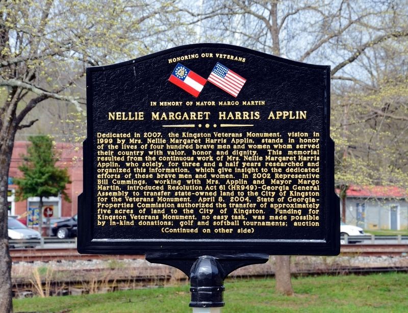 Nellie Margaret Harris Applin Marker (Side 1) image. Click for full size.