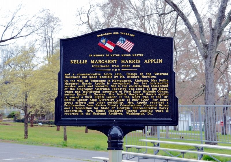 Nellie Margaret Harris Applin Marker (Side 2) image. Click for full size.