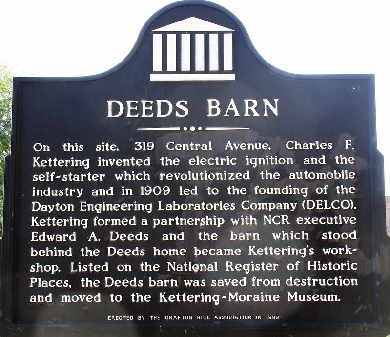 Deeds Barn Marker. Click for full size. Deeds Barn Marker image. Click for full size.