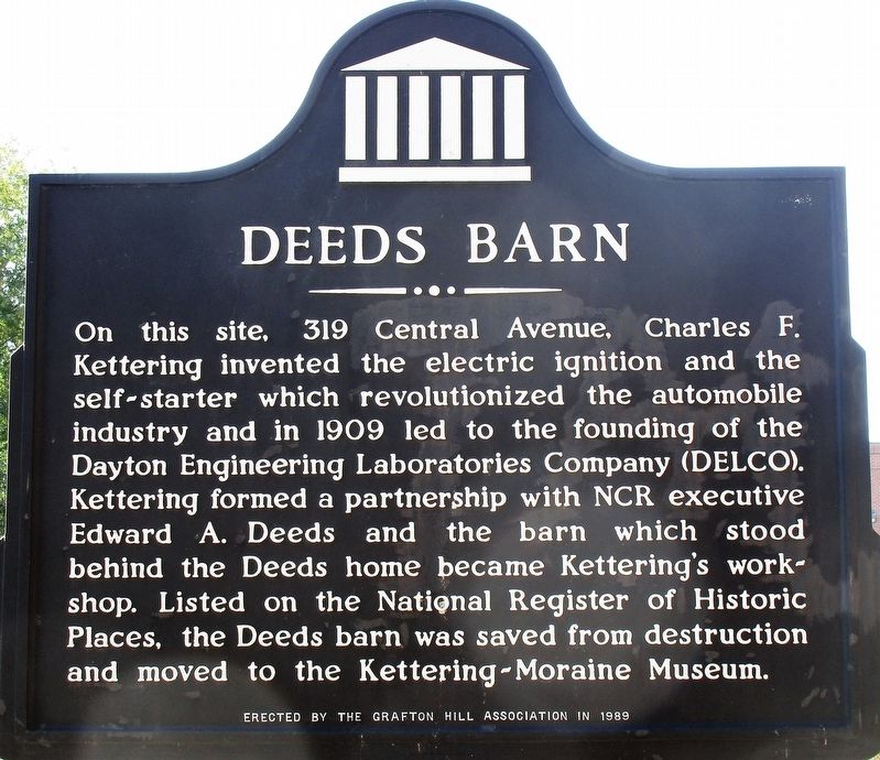 Deeds Barn Marker image. Click for full size.