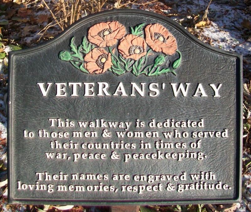 Veterans' Way Marker image. Click for full size.