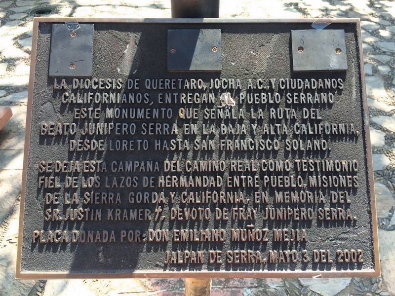 An additional, nearby Friar Junipero Serra Marker image. Click for full size.