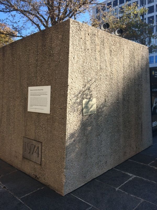 Welcome to the Hirshhorn Museum's Plaza Marker. Click for full size. Welcome to the Hirshhorn Museum's Plaza Marker image. Click for full size.