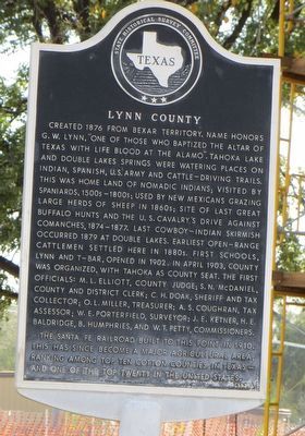 Lynn County Marker image. Click for full size.