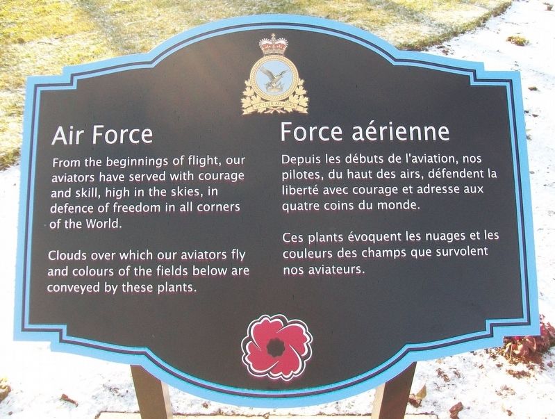 Air Force / Force aérienne Marker. Click for full size. Air Force / Force aérienne Marker image. Click for full size.
