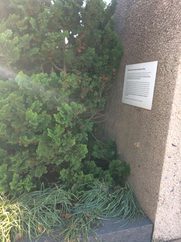 Welcome to the Hirshhorn Museum's Plaza Marker. Click for full size. Welcome to the Hirshhorn Museum's Plaza Marker image. Click for full size.
