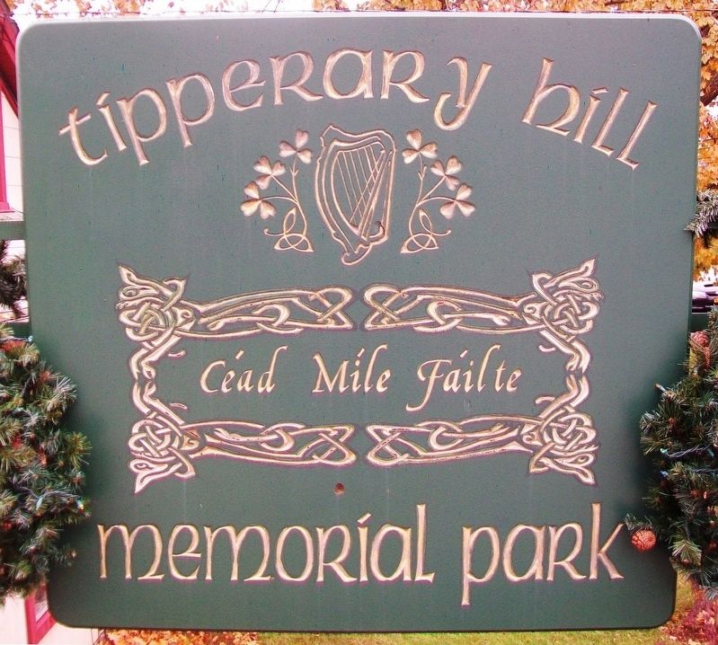 Tipperary Hill Memorial Park Sign image. Click for full size.