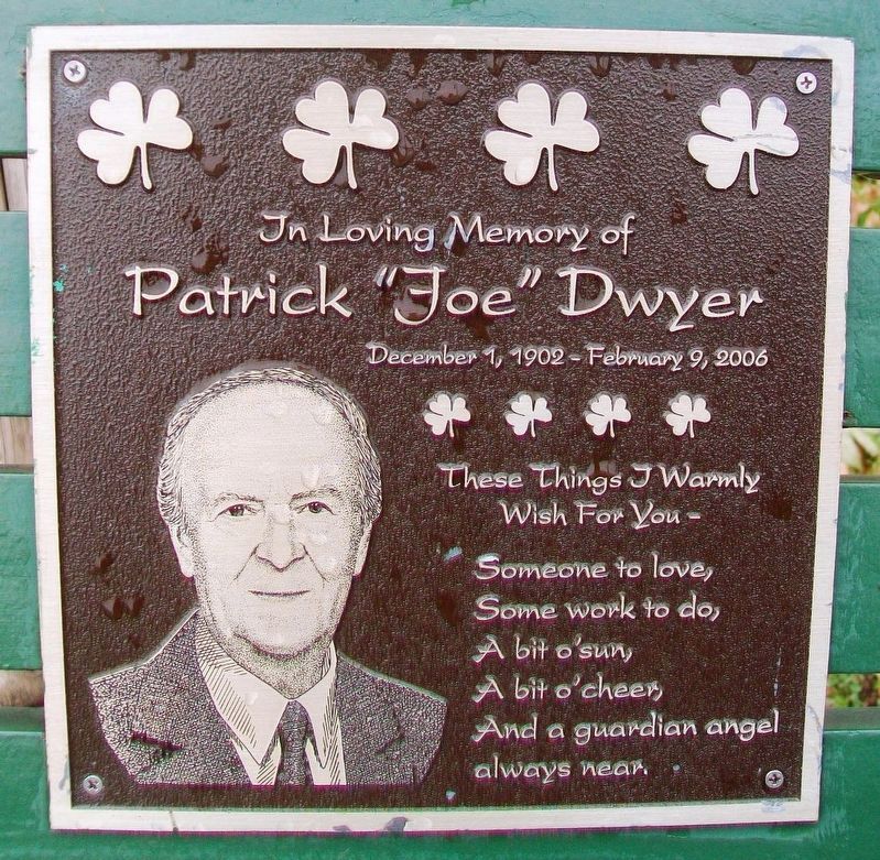 Patrick "Joe" Dwyer Marker image. Click for full size.