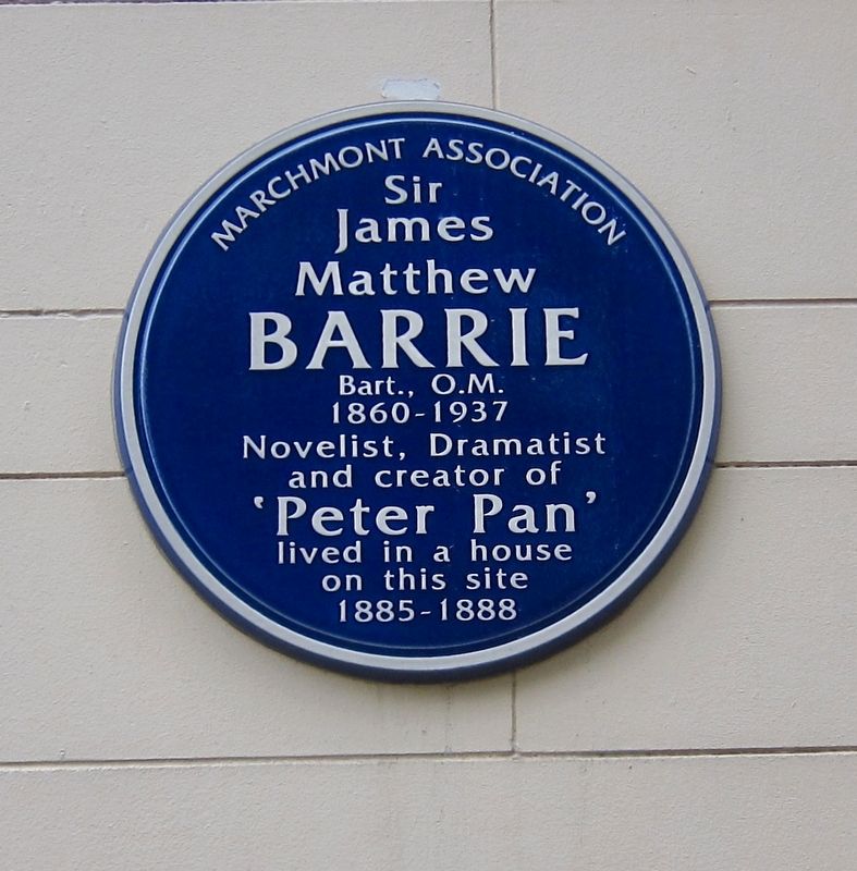 Sir James Matthew Barrie Marker. Click for full size. Sir James Matthew Barrie Marker image. Click for full size.