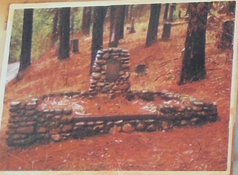 Marker detail: Nine Mile Cemetery image. Click for full size.