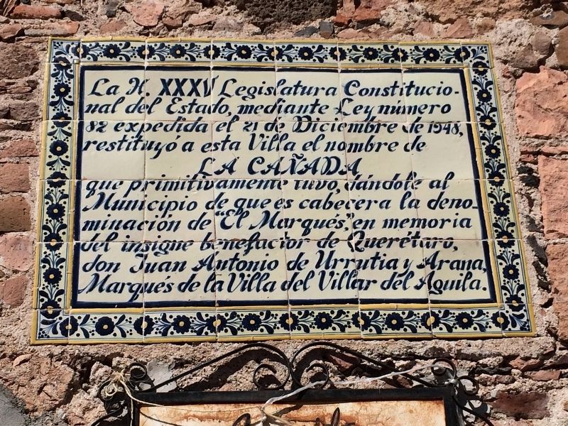 La Cañada Marker. Click for full size. La Cañada Marker image. Click for full size.