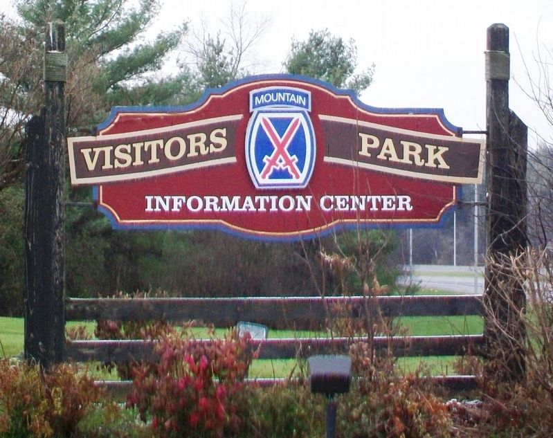 Visitors Park Information Center Sign image. Click for full size.
