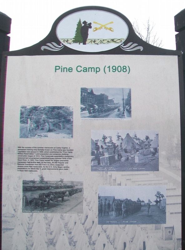Pine Camp (1908) Marker image. Click for full size.