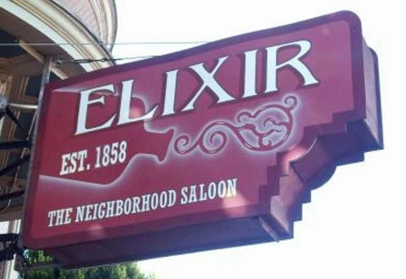 Elixir Saloon Sign image. Click for full size.