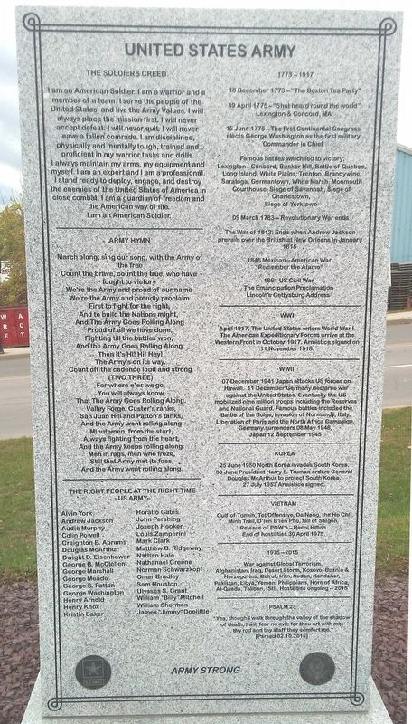 United States Army Monument image. Click for full size.