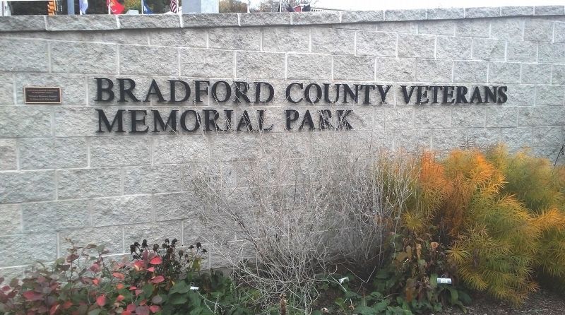 Bradford County Veterans Memorial Park image. Click for full size.