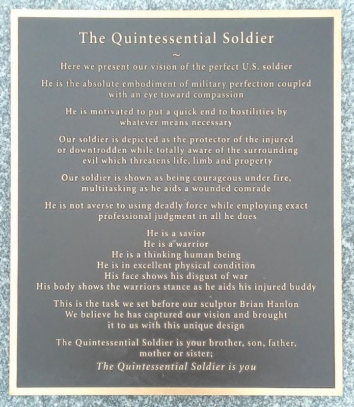 The Quintessential Soldier Marker image. Click for full size.