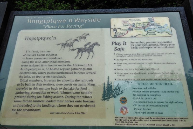 Hnpetptqwe'n Wayside Marker image. Click for full size.
