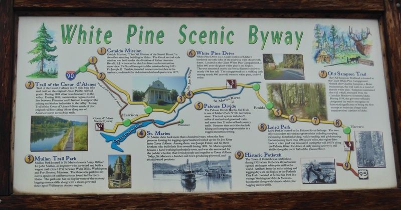 White Pine Scenic Byway Marker image. Click for full size.