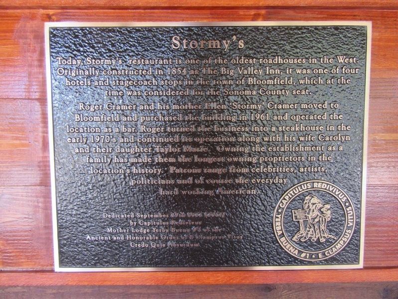 Stormy's Marker. Click for full size. Stormy's Marker image. Click for full size.