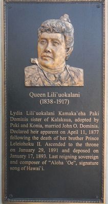 Queen Lili'uokalani Marker image. Click for full size.
