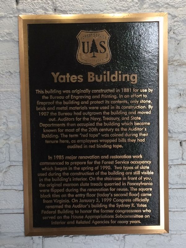Yates Building Marker image. Click for full size.