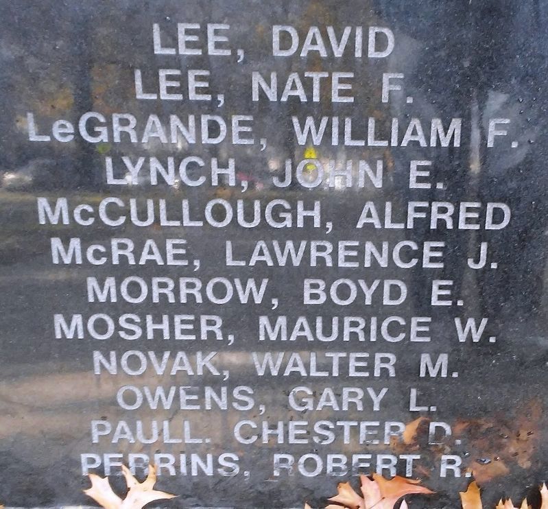 Vietnam Veterans Memorial Honored Dead. Click for full size. Vietnam Veterans Memorial Honored Dead image. Click for full size.
