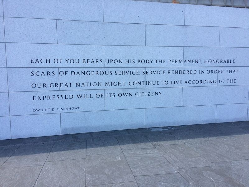 American Veterans Disabled For Life Memorial Marker. Click for full size. American Veterans Disabled For Life Memorial Marker image. Click for full size.