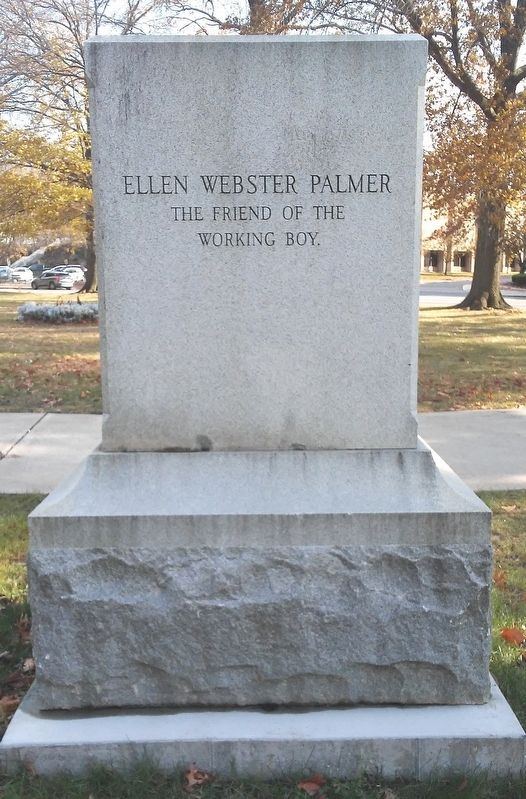 Ellen Webster Palmer Monument Base (front) image. Click for full size.