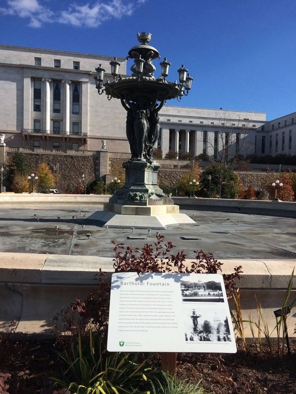 Bartholdi Fountain Marker. Click for full size. Bartholdi Fountain Marker image. Click for full size.