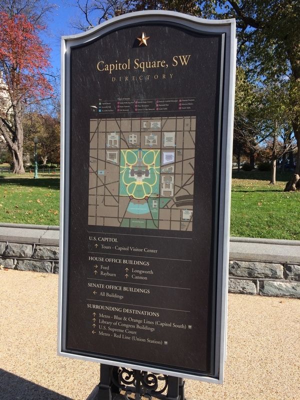 Capitol Square, SW Marker. Click for full size. Capitol Square, SW Marker image. Click for full size.