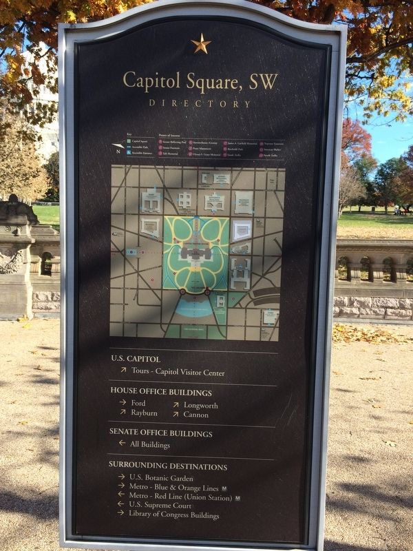 Capitol Square, SW Marker. Click for full size. Capitol Square, SW Marker image. Click for full size.