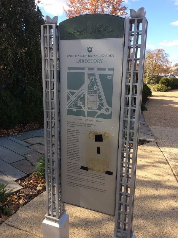 United States Botanic Garden Marker. Click for full size. United States Botanic Garden Marker image. Click for full size.