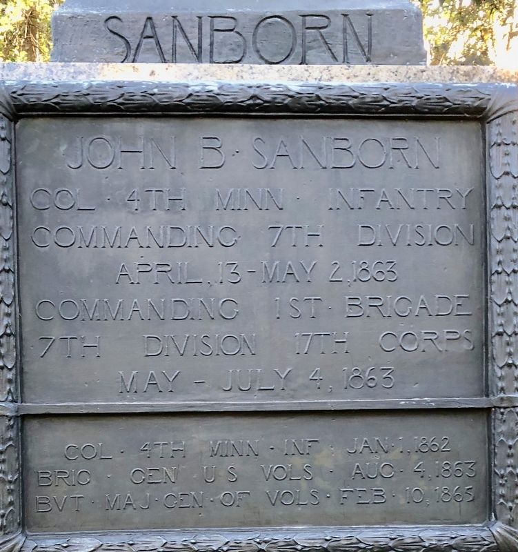 John B. Sanborn Bronze image. Click for full size.