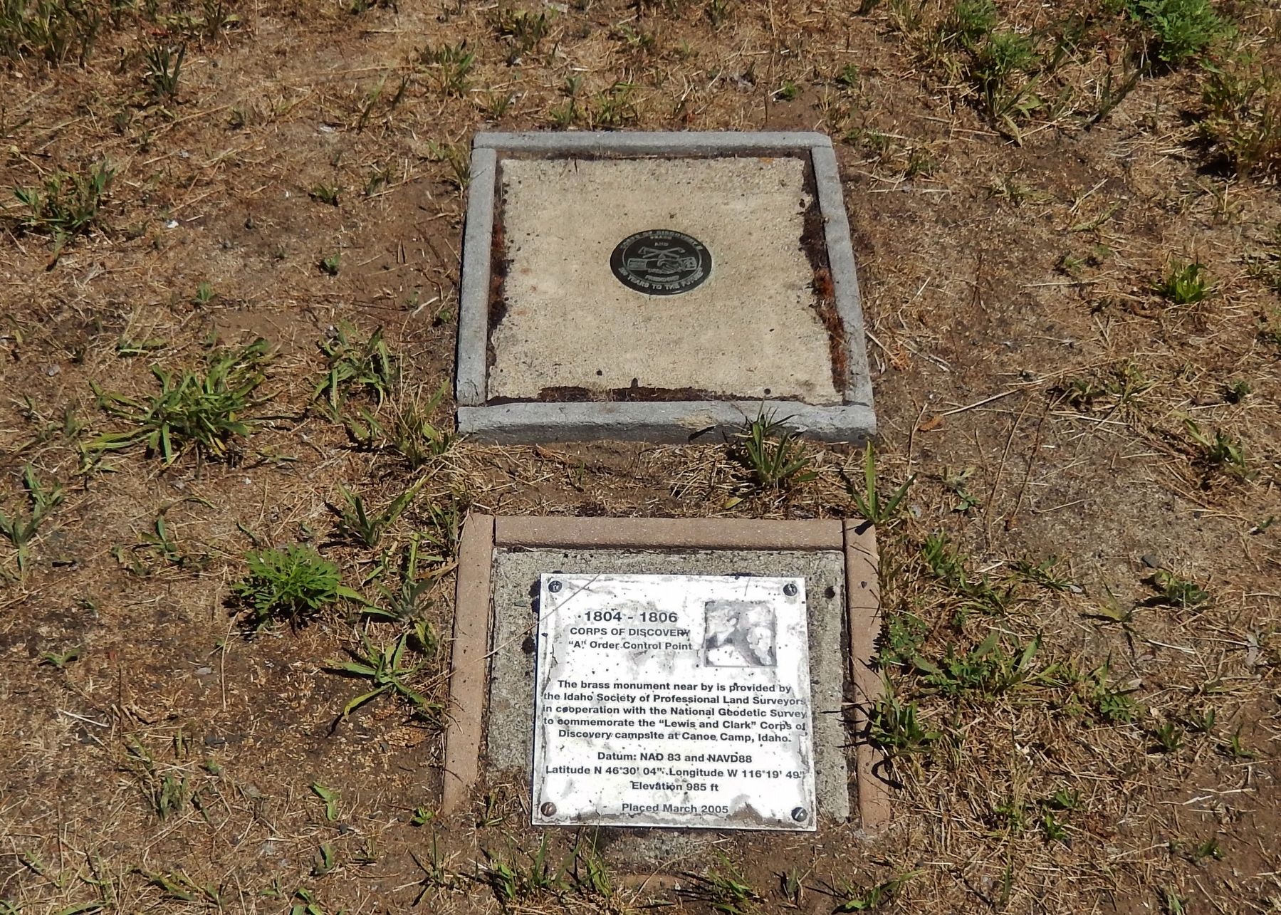 1804-1806 Corps of Discovery Marker (<i>wide view</i>). Click for full size. 1804-1806 Corps of Discovery Marker (<i>wide view</i>) image. Click for full size.