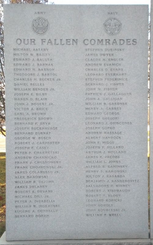 Korean War Memorial Honored Dead. Click for full size. Korean War Memorial Honored Dead image. Click for full size.