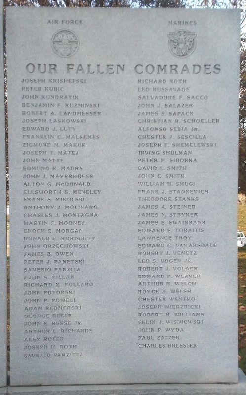 Korean War Memorial Honored Dead. Click for full size. Korean War Memorial Honored Dead image. Click for full size.