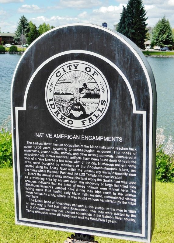 Native American Encampments Marker image. Click for full size.