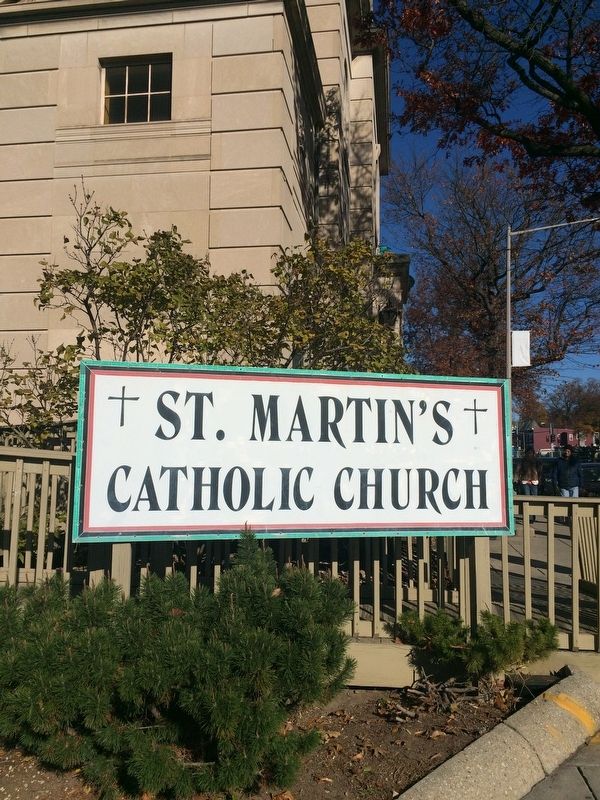 St. Martin's Catholic Church sign image. Click for full size.