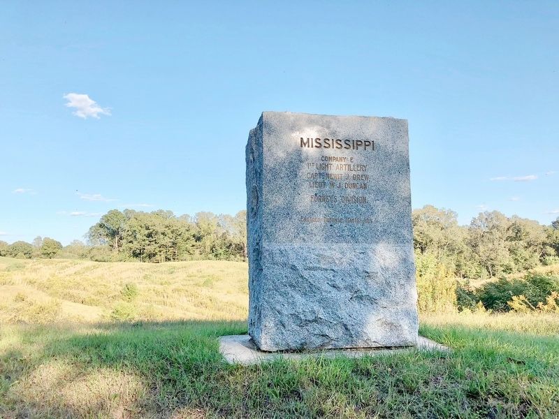 Mississippi 1st Light Artillery Monument. Click for full size. Mississippi 1st Light Artillery Monument image. Click for full size.