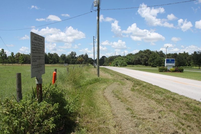 Site of Fort Hartsuff Marker looking north along South Florida Avenue image. Click for full size.