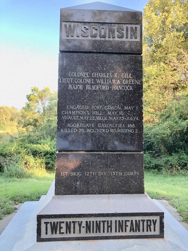 Wisconsin Twenty-Ninth Infantry Monument image. Click for full size.